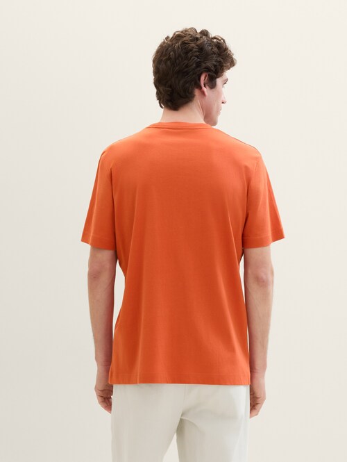 Tom Tailor Basic T Shirt Marocco Orange - 1040902-12883