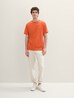 Meski T Shirt Tom Tailor Basic T Shirt Marocco Orange - 1040902-12883