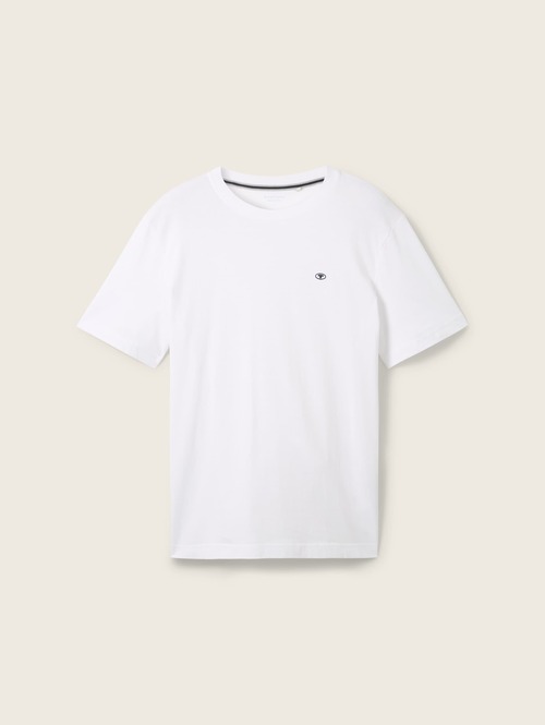 Mski T Shirt Tom Tailor Basic T Shirt White - 1040902-20000