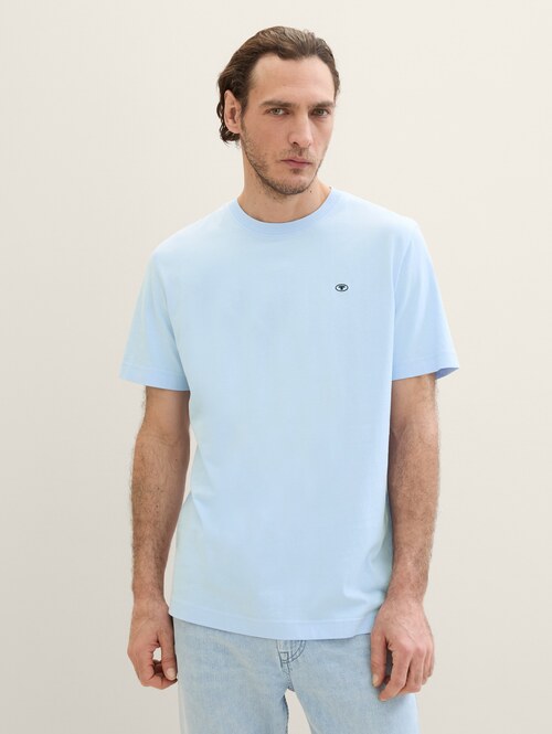 Tom Tailor Basic T Shirt Windsurf Blue