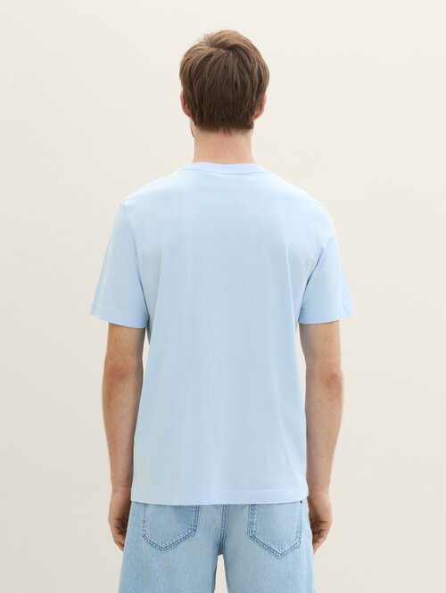 Tom Tailor Basic T Shirt Windsurf Blue - 1040902-35271