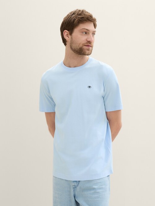 Tom Tailor Basic T Shirt Windsurf Blue - 1040902-35271