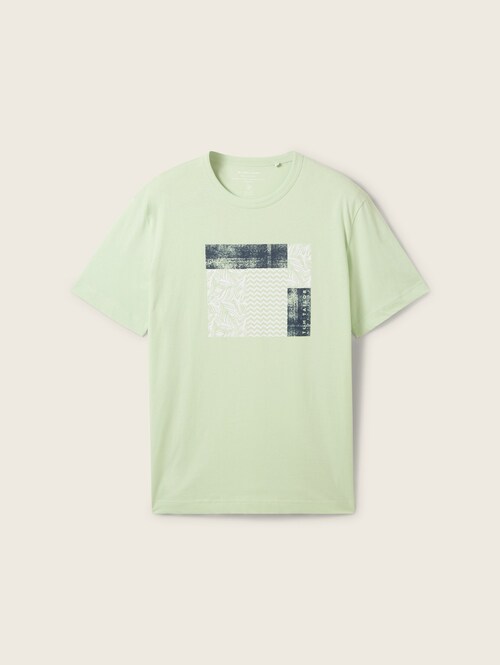 Tom Tailor® Print T-Shirt  - Tender Sea Green
