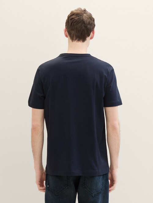 Tom Tailor® Print T-Shirt - Sky Captain Blue
