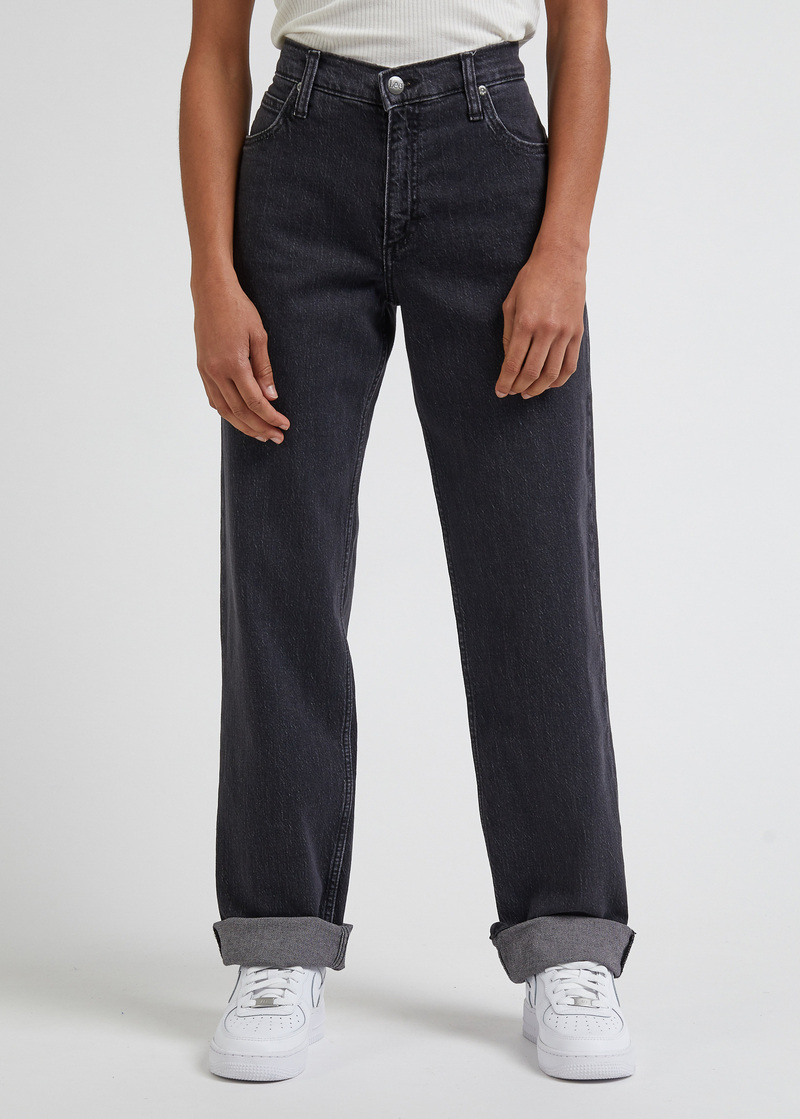 Damskie Spodnie Dinsowe Lee Jane Evening Dark - L34QBBB34