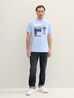 Tom Tailor Print T Shirt Windsurf Blue - 1041788-35271