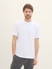 Tom Tailor T Shirt With Texture White - 1041806-20000