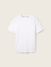 Tom Tailor T Shirt With Texture White - 1041806-20000