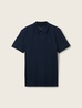 Meska Koszulka Polo Denim Tom Tailor Basic Polo Shirt With A Logo Print Sky Captain Blue - 1041184-10668