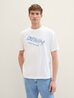 Meski T Shirt Denim Tom Tailor T Shirt Denim White - 1042037-20000