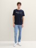 Meski T Shirt Denim Tom Tailor T Shirt Denim Sky Captain Blue - 1042042-10668