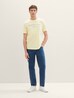 Meski T Shirt Denim Tom Tailor Logo T Shirt Pastel Light Yellow - 1042042-26299