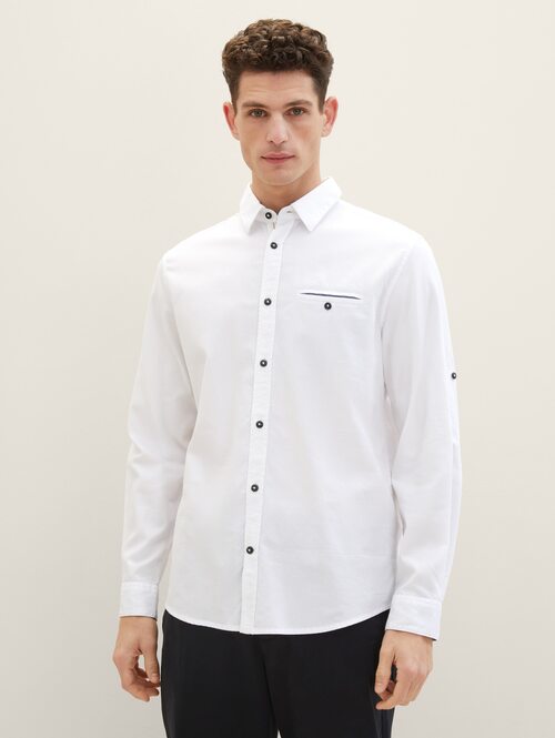 Tom Tailor Textured Shirt - White 1040129-20000