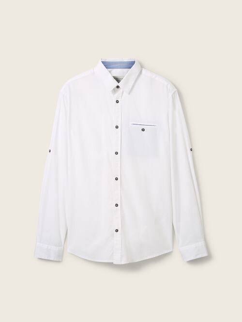 Tom Tailor Textured Shirt White - 1040129-20000
