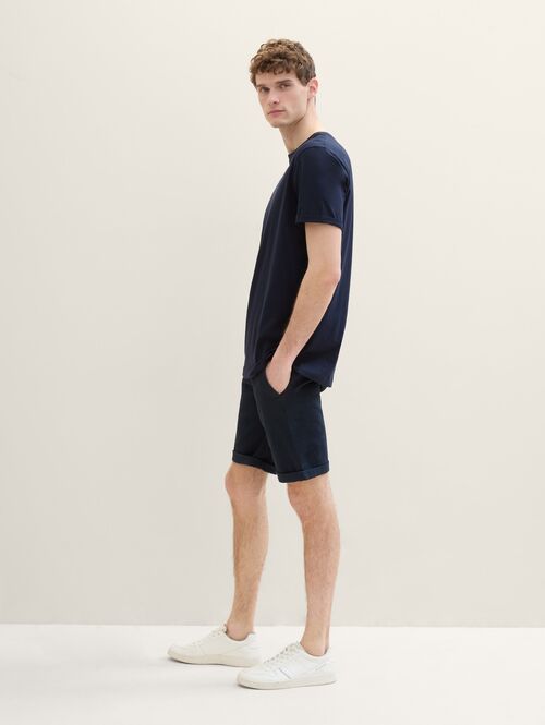 Mskie Szorty Materiaowe Tom Tailor Slim Chino Shorts Sky Captain Blue - 1040227-10668