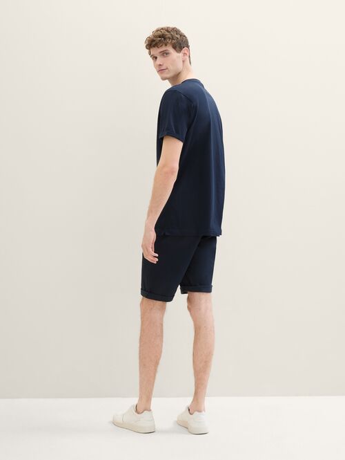 Mskie Szorty Materiaowe Tom Tailor Slim Chino Shorts Sky Captain Blue - 1040227-10668