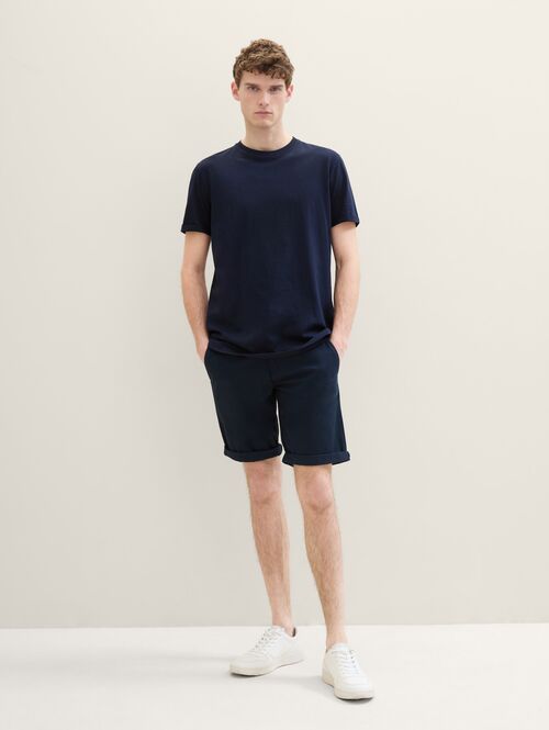 Mskie Szorty Materiaowe Tom Tailor Slim Chino Shorts Sky Captain Blue - 1040227-10668