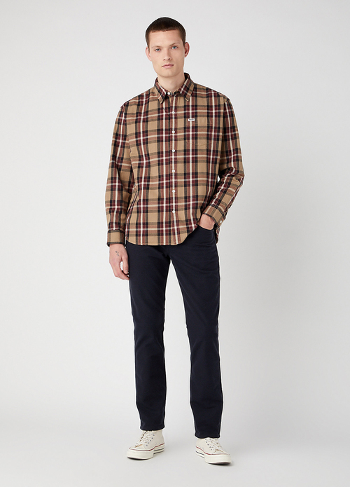 Meskie Spodnie Dzinsowe Wrangler Greensboro Black - 112341455