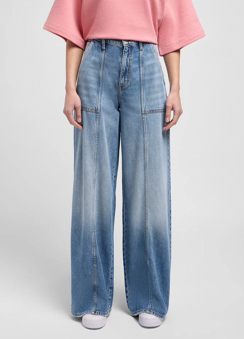 Damskie Spodnie Dzinsowe Lee Utility Slouch Take The Hint - 112348970