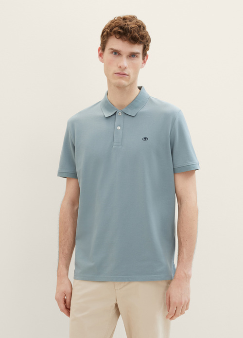 Tom Tailor Basic Polo Shirt - Grey Mint 1027713-27475