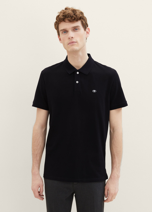 Tom Tailor® Basic Polo Shirt - Black