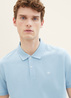 Tom Tailor® Basic Polo With Contrast - Washed Out Middle Blue