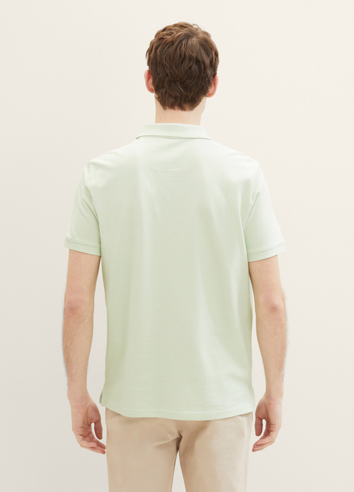 Tom Tailor® Basic Polo With Contrast - Tender Sea Green