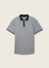 Meska Koszulka Polo Tom Tailor Basic Polo Shirt Navy White Two Tone Pique - 1040822-24571