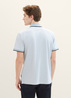 Meska Koszulka Polo Tom Tailor Basic Polo Shirt White Foggy Blue Twotone - 1040822-35199