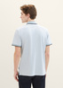 Tom Tailor® Basic Polo Shirt - White Foggy Blue Twotone