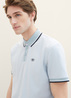 Tom Tailor Basic Polo Shirt White Foggy Blue Twotone - 1040822-35199