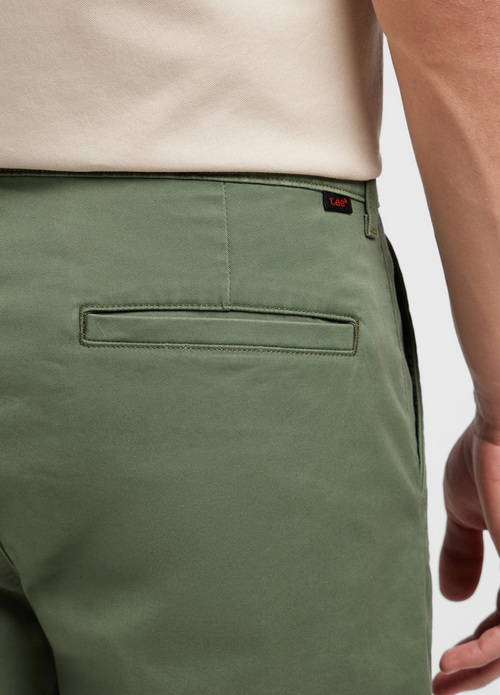 Meskie Szorty Materialowe Lee Regular Chino Short Olive Grove - 112351272