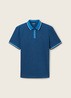 Tom Tailor® Basic Polo Shirt - Dark Blue Two Tone