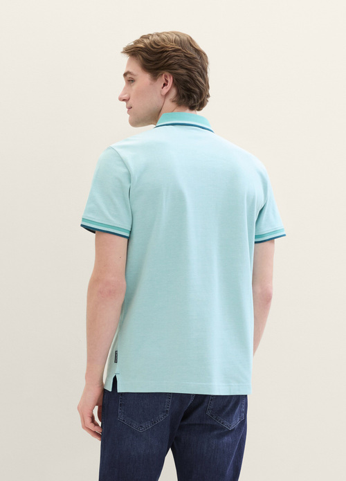 Tom Tailor® Basic Polo Shirt - Meadow Teal Twotone