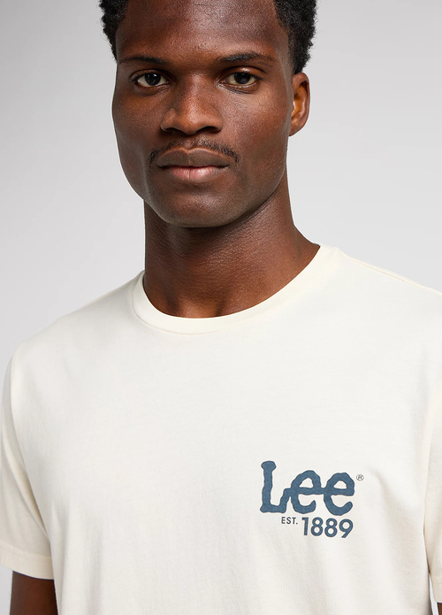 Lee Loose Logo Tee Ecru - 112349091