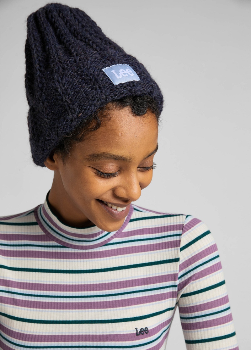 Czapka Zimowa Lee Woman Beanie Blue Opal - LP504625