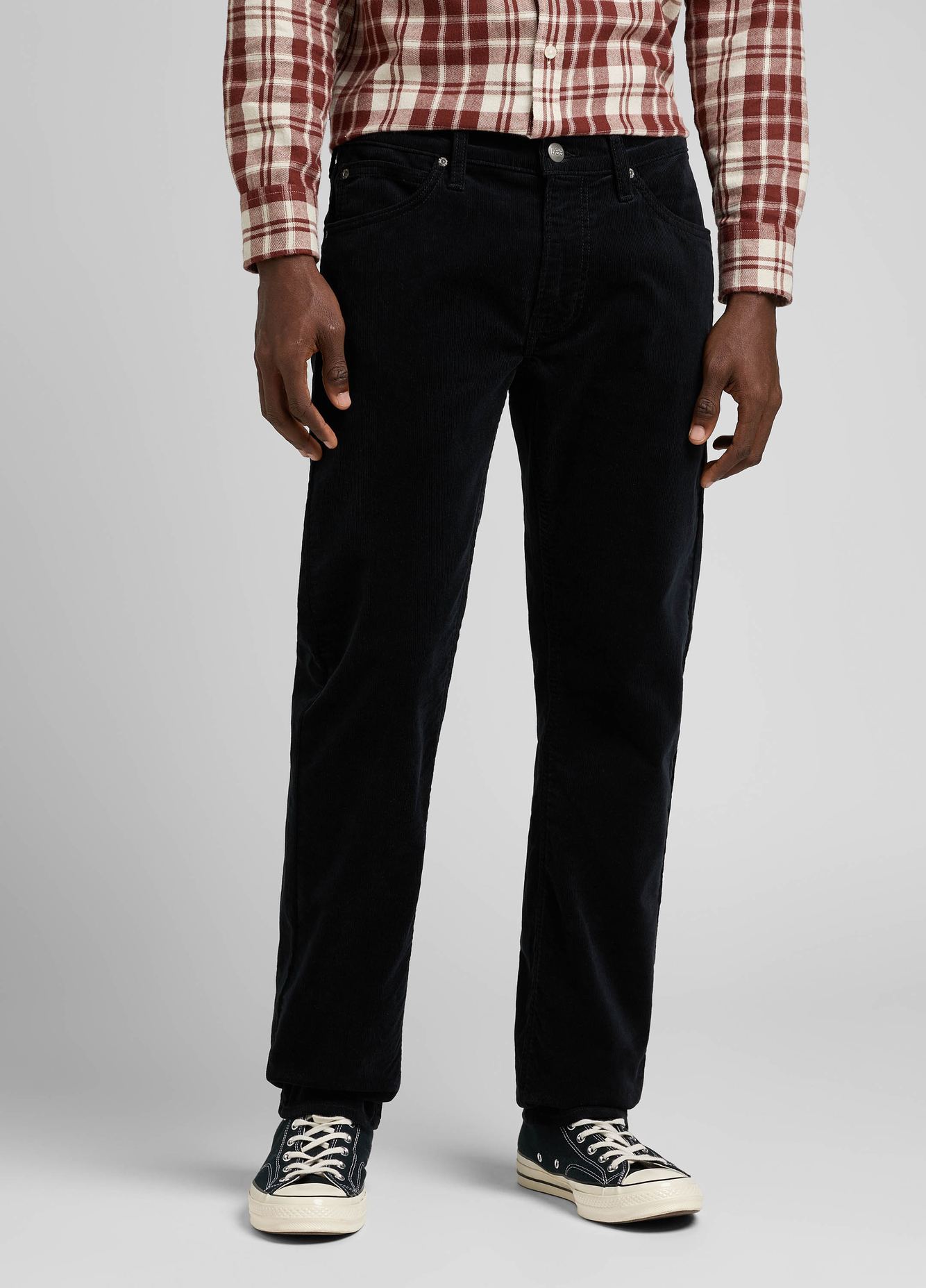 Meskie Spodnie Dzinsowe Lee Daren Zip Fly Black - L707AX01