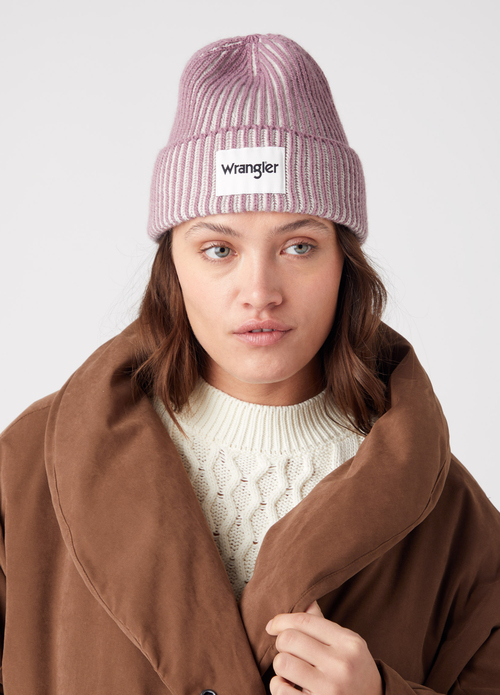Wrangler Contrast Rib Beanie - Bougainville Purple W0W5UHP54 112321880