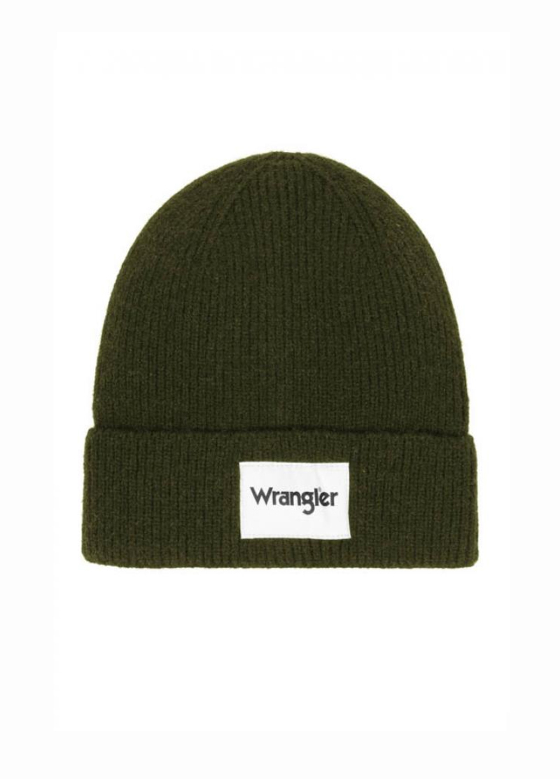 Meska Czapka Zimowa Wrangler Rib Beanie Dusty Olive - W0L630X45