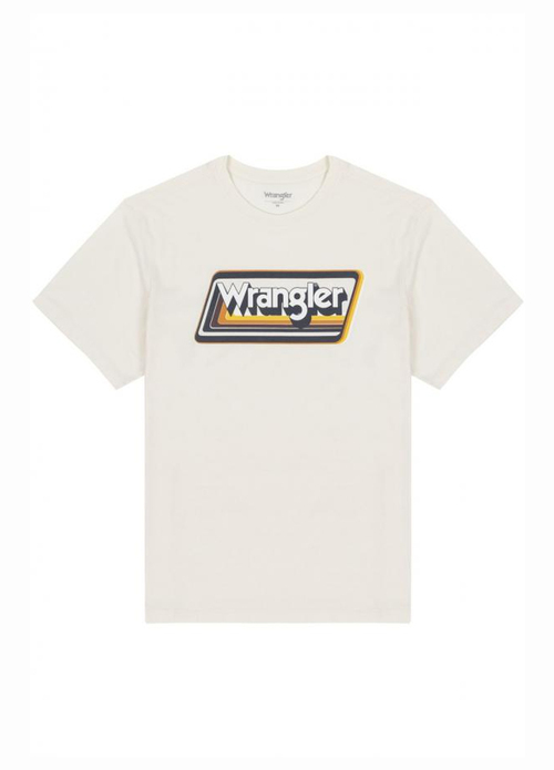 Wrangler Graphic Logo Tee Worn In White - W753EEW04