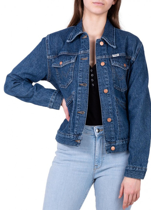 Wrangler Denim Jacket - Mid Wash 112351315 112351315