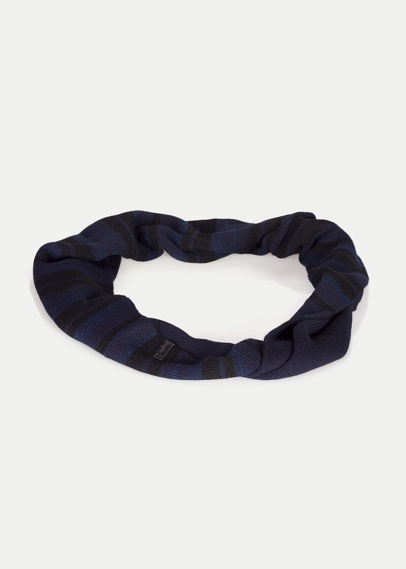 Damski Szalik Wrangler Tubolar Scarf Mood Indigo - W0S06UL38