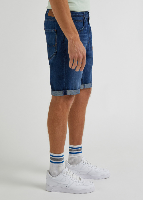 Meskie Szorty Dzinsowe Lee 5 Pocket Short Vcr Dark Worn - L73MHVB72