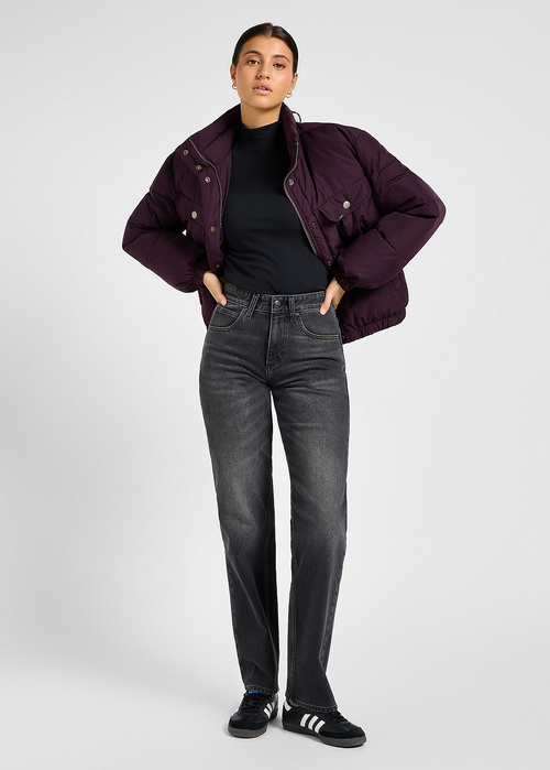 Koszulka Z Dugim Rkawem Lee Ribbed Long Sleeve High Neck Unionall Black - 112355165