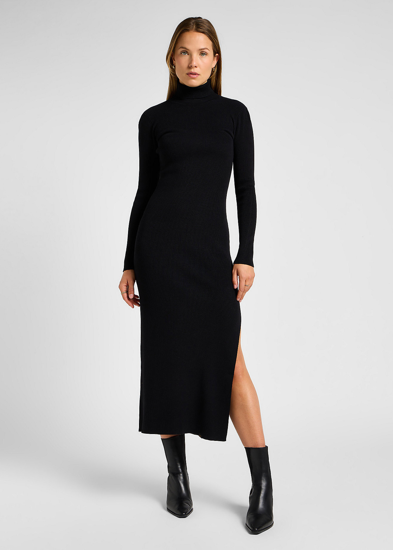 Sukienka Lee Kintted Dress Black - 112358303