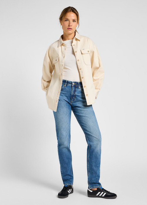 Damskie Spodnie Dzinsowe Lee Rider Upscale Shade - 112355250