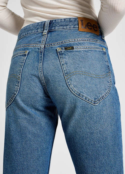 Damskie Spodnie Dzinsowe Lee Rider Upscale Shade - 112355250