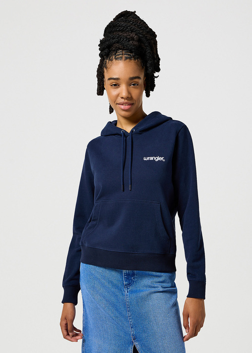 Wrangler Regular Hoodie - Navy 112356459 112356459