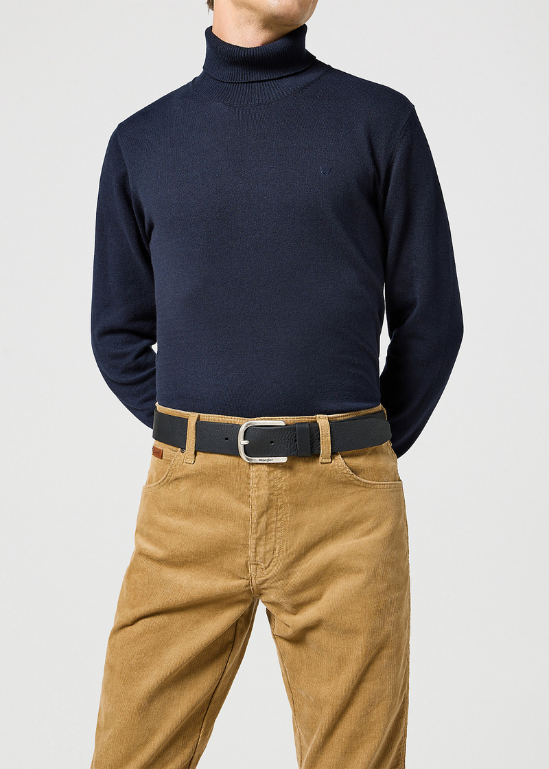 Pasek Meski Wrangler Full Grain Belt Black - 5401139155558