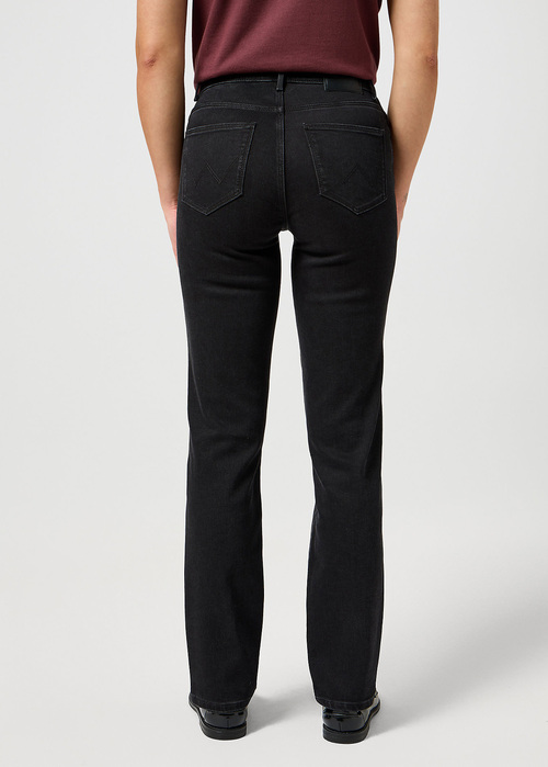 Damskie Spodnie Dzinsowe Wrangler Straight Drainpipe - 112356392